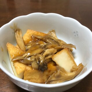 厚揚げの舞茸あんかけ